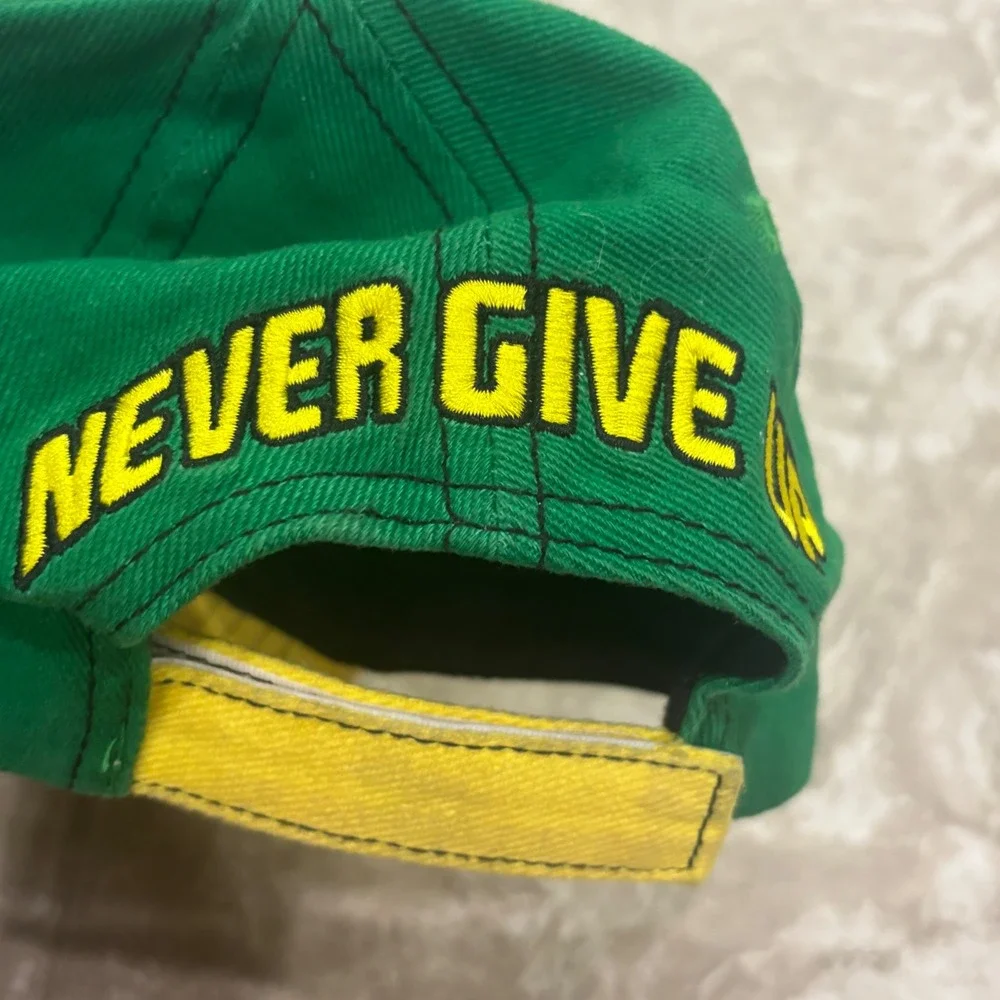 WWE John Cena U C ME Baseball Cap Green Yellow Hustle Loyalty Respect Hat